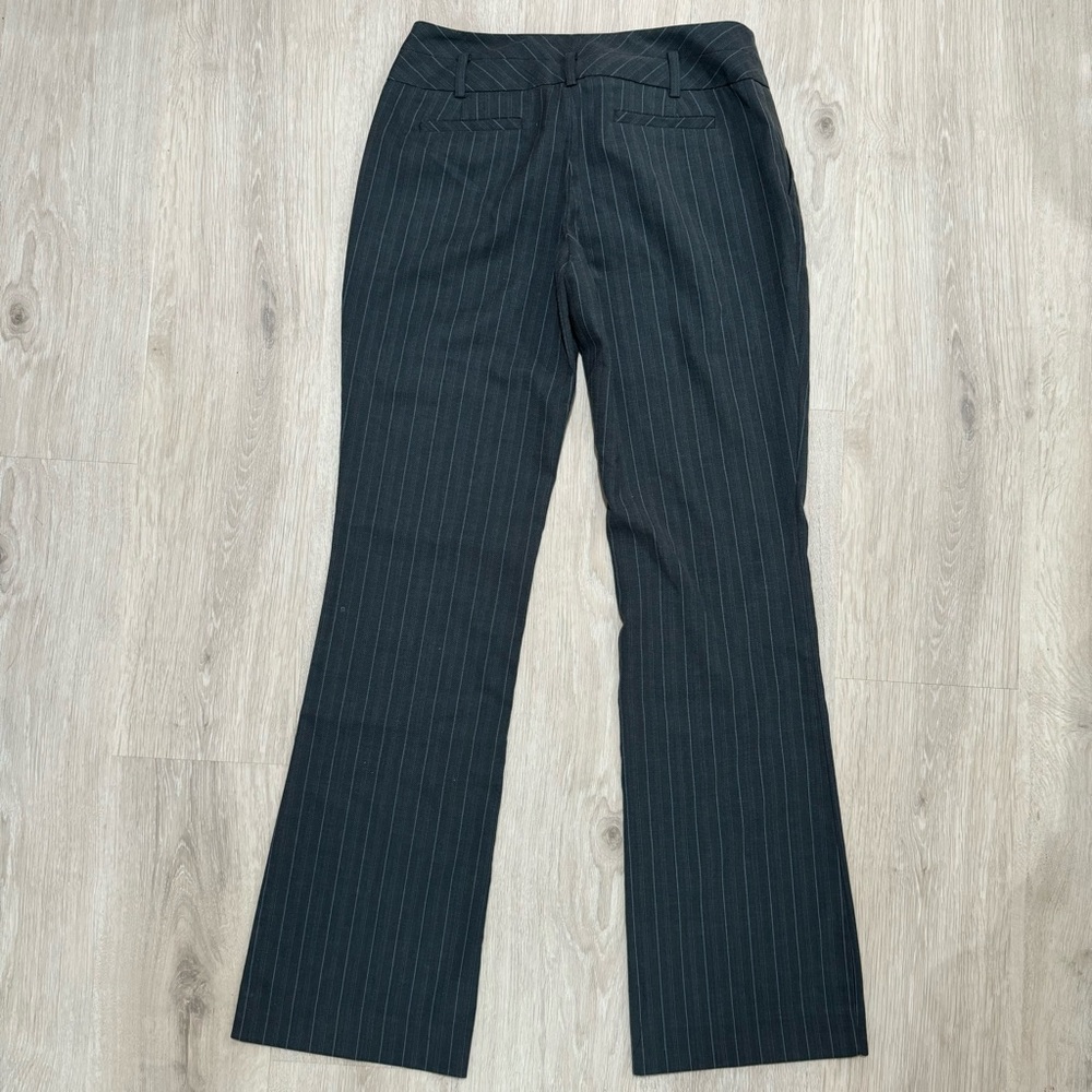 mossimo grey pinstripe straight leg trouser office dress work pants bottom - Picture 4 of 9